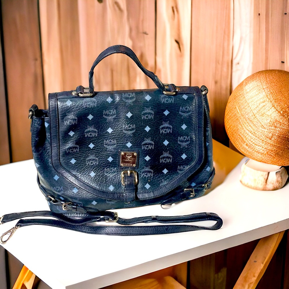 MCM black big bag either sling